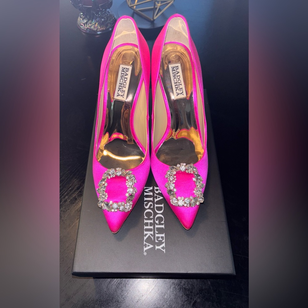 Badgley Mischka Cher Pink Heels